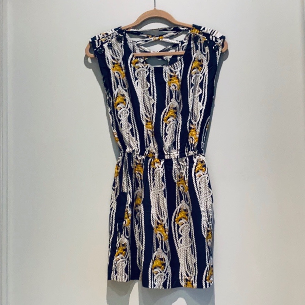 'M Butterfly' Preppy Sleeveless Dress